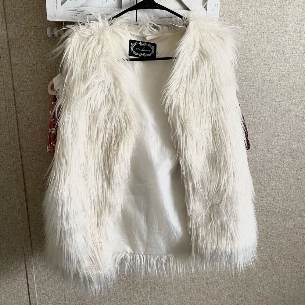 White Fur Vest